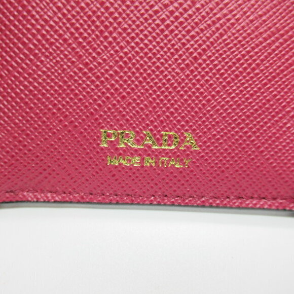 Prada Saffiano Leather Tri fold Wallet Black - Picture 7 of 10